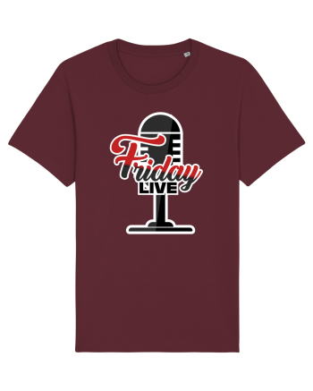 Friday Live microphone Burgundy