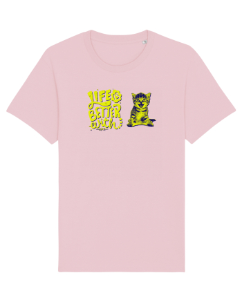 life with a cat Cotton Pink
