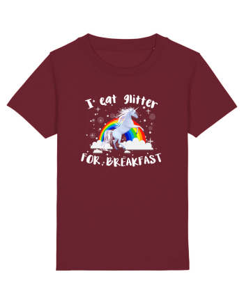 I eat glitter for breakfast Burgundy