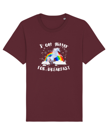 I eat glitter for breakfast Burgundy