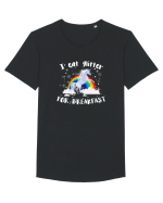 I eat glitter for breakfast Tricou mânecă scurtă guler larg Bărbat Skater