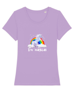 I'm magical Tricou mânecă scurtă guler larg fitted Damă Expresser
