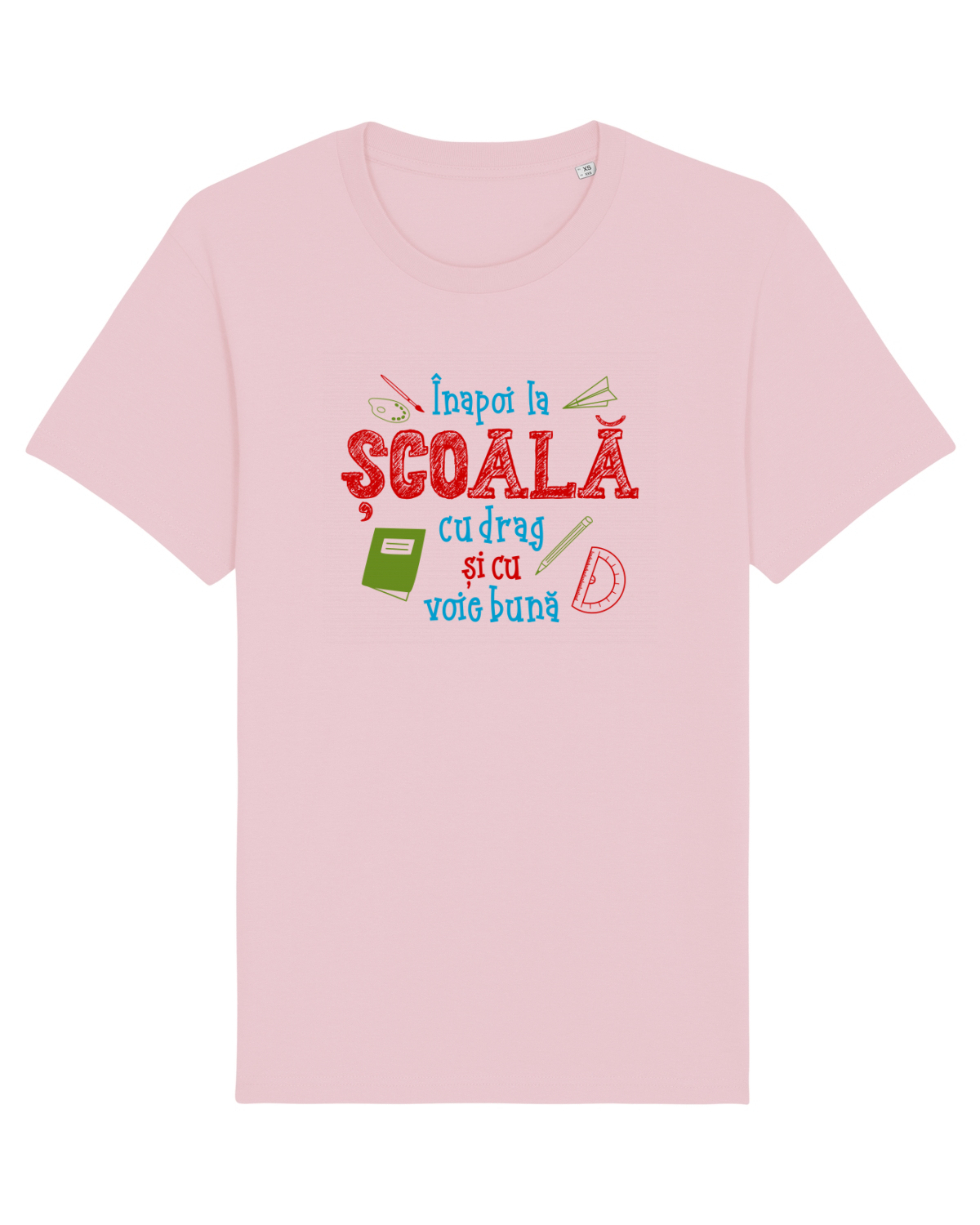 Tricou mânecă scurtă Unisex Rocker Cotton Pink