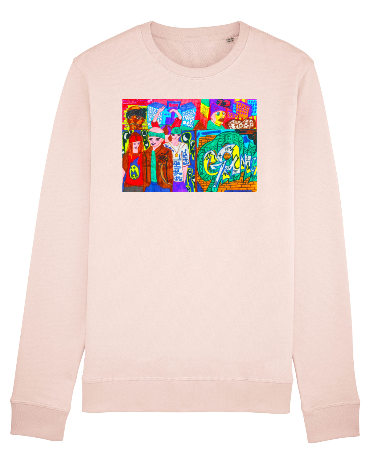 Bluză mânecă lungă Unisex Rise Candy Pink