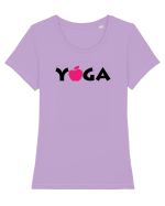 Yoga Design  Tricou mânecă scurtă guler larg fitted Damă Expresser