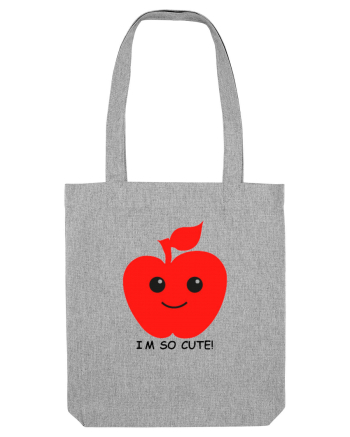 Cute Apple Design Heather Grey