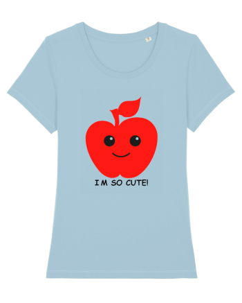Cute Apple Design Sky Blue