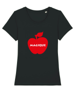 Magique Design Tricou mânecă scurtă guler larg fitted Damă Expresser
