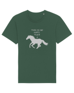 Happy Place Grey Design Tricou mânecă scurtă Unisex Rocker