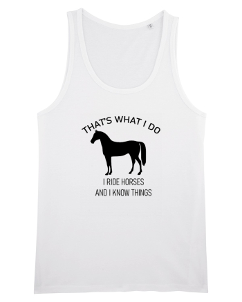 I Ride Horses Design White