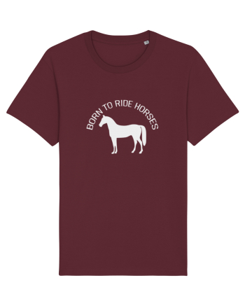 Born to Ride Grey Design Burgundy