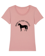 Born to Ride Design Tricou mânecă scurtă guler larg fitted Damă Expresser