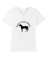 Born to Ride Design Tricou mânecă scurtă guler V Bărbat Presenter