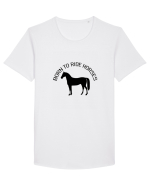 Born to Ride Design Tricou mânecă scurtă guler larg Bărbat Skater