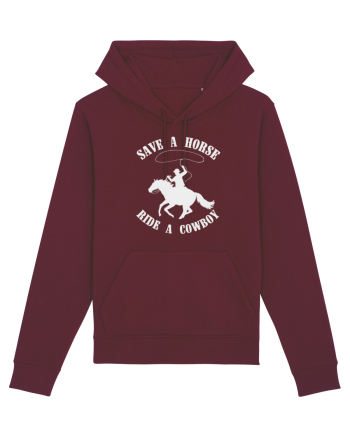 Save a horse Grey Design Burgundy