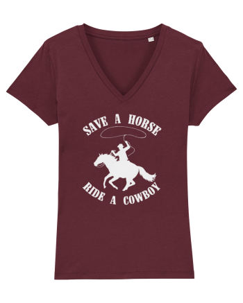 Save a horse Grey Design Burgundy