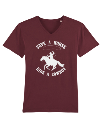Save a horse Grey Design Burgundy
