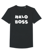 halo Tricou mânecă scurtă guler larg Bărbat Skater