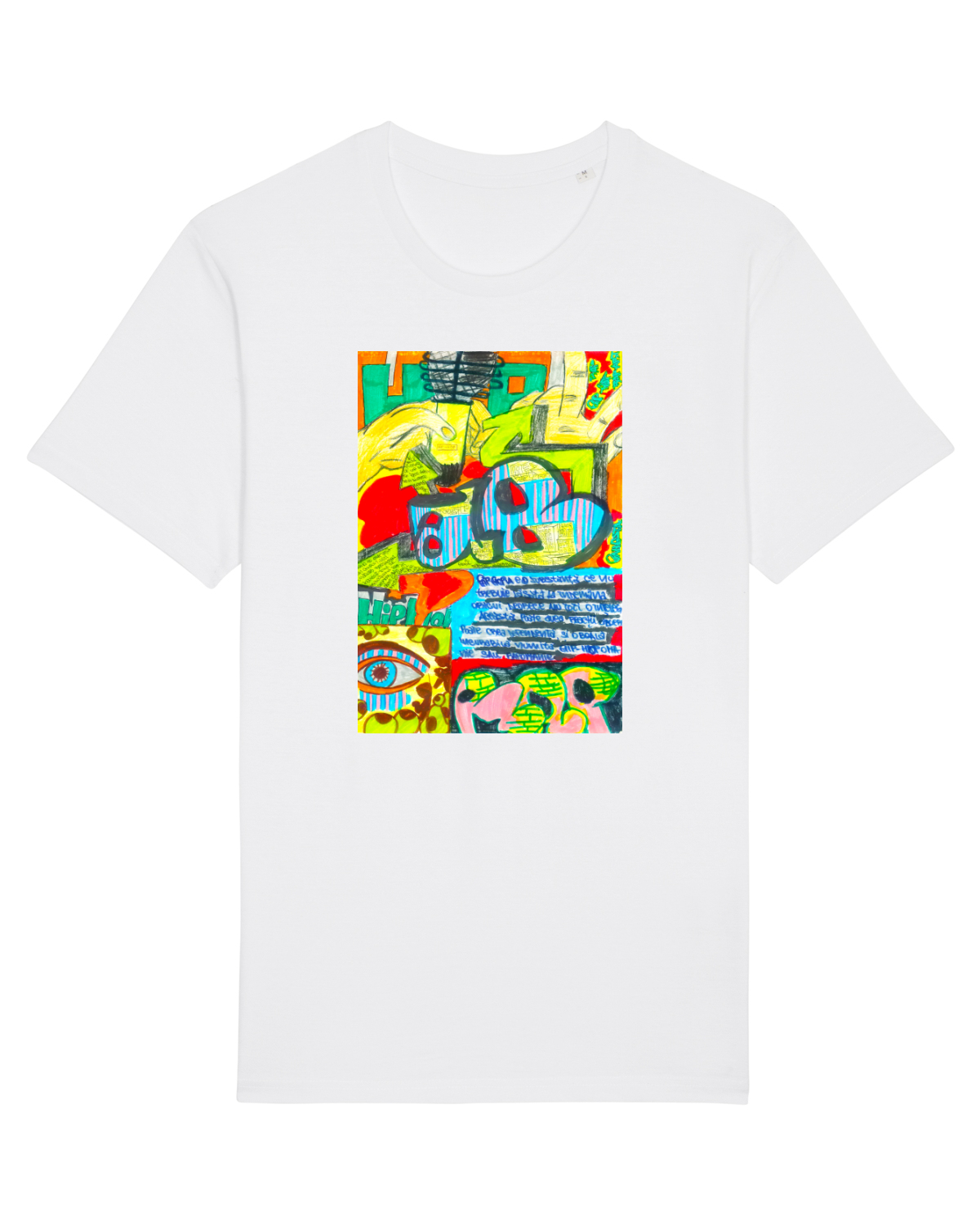 Tricou mânecă scurtă Unisex Rocker White