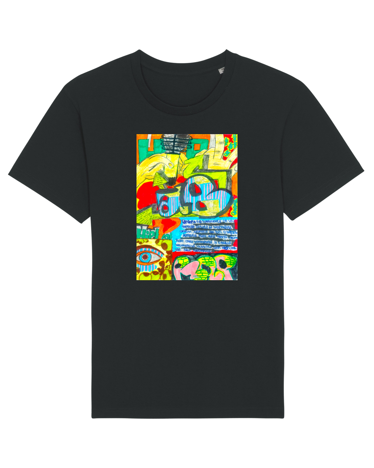 Tricou mânecă scurtă Unisex Rocker Black