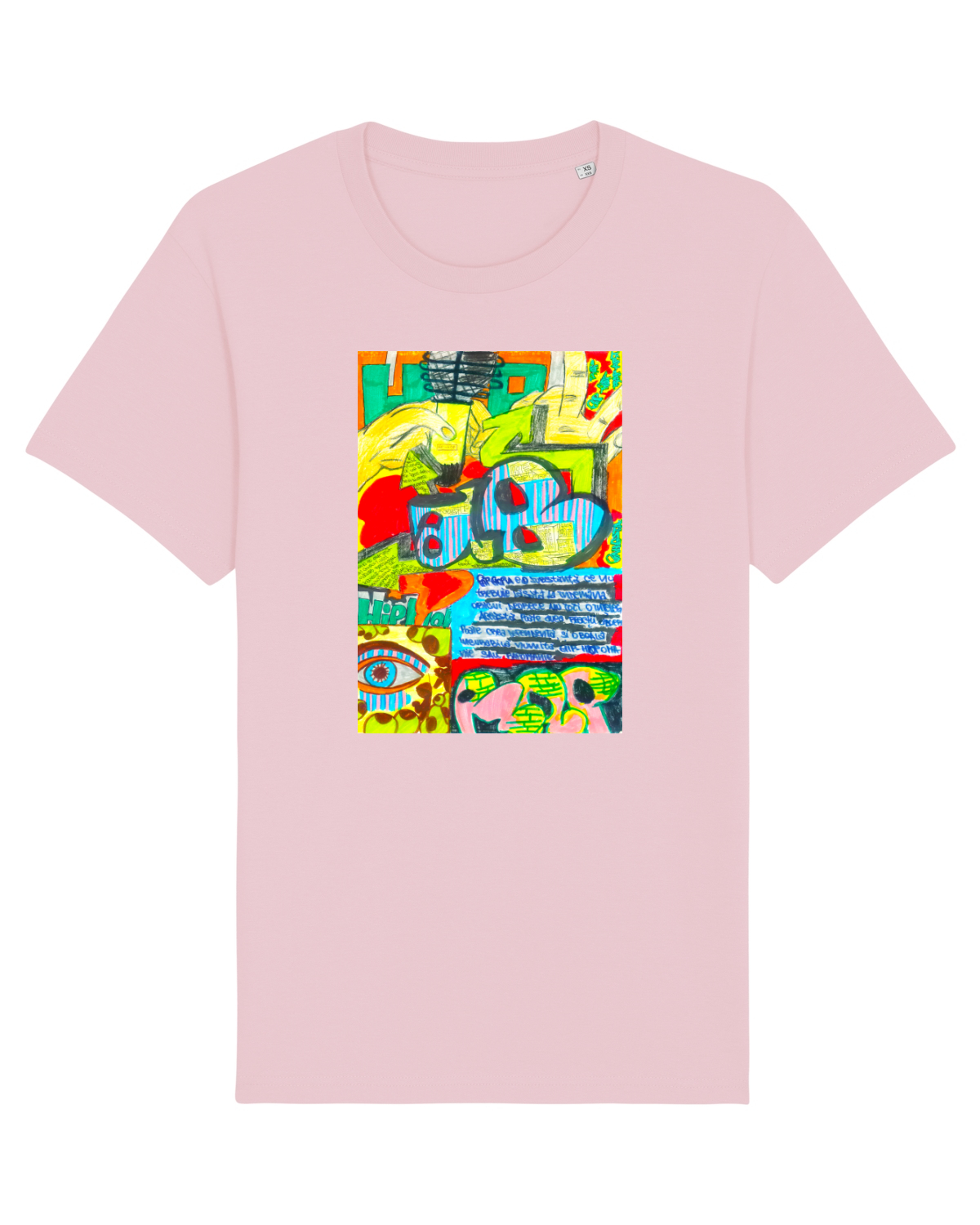 Tricou mânecă scurtă Unisex Rocker Cotton Pink