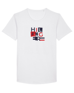 tomyF Tricou mânecă scurtă guler larg Bărbat Skater