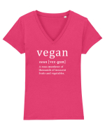 VEGAN Tricou mânecă scurtă guler V Damă Evoker