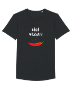 HOT VEGAN Tricou mânecă scurtă guler larg Bărbat Skater