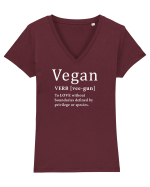 VEGAN Tricou mânecă scurtă guler V Damă Evoker