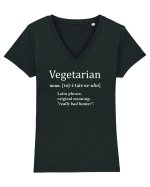 Bad Hunter vegetarian Tricou mânecă scurtă guler V Damă Evoker