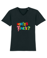 Nu va suparati. Mortis tineti? Tricou mânecă scurtă guler V Bărbat Presenter