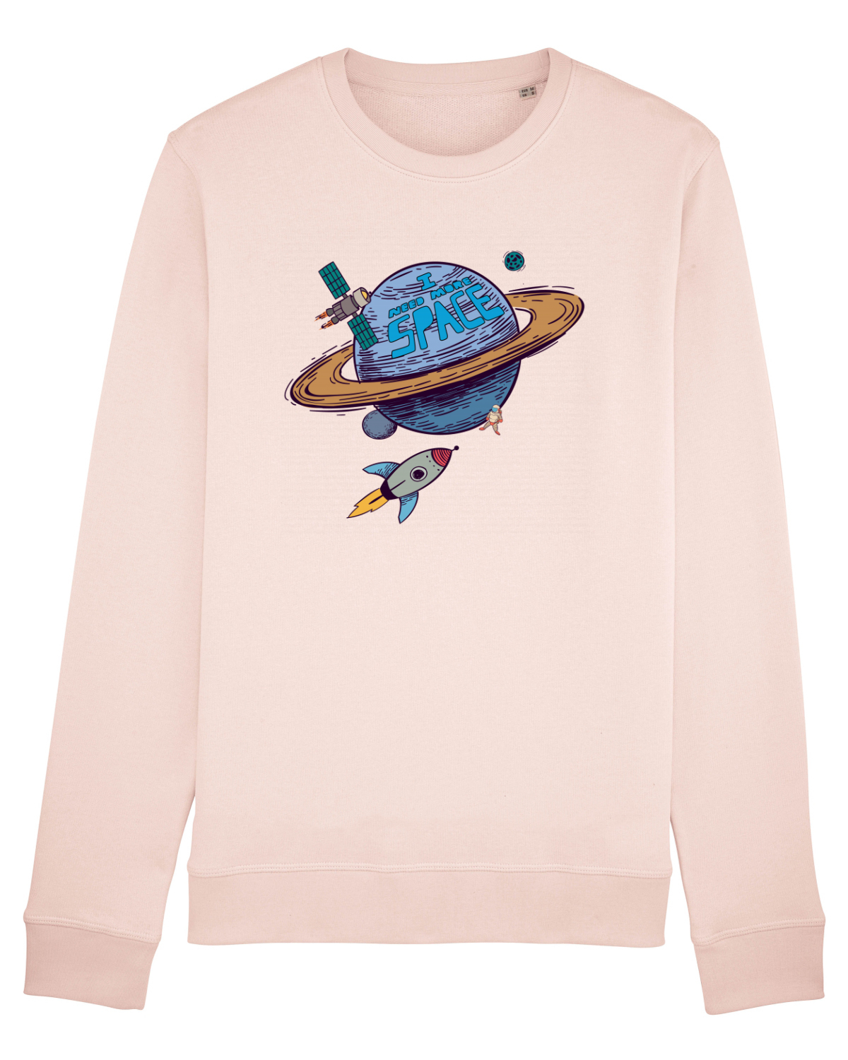 Bluză mânecă lungă Unisex Rise Candy Pink