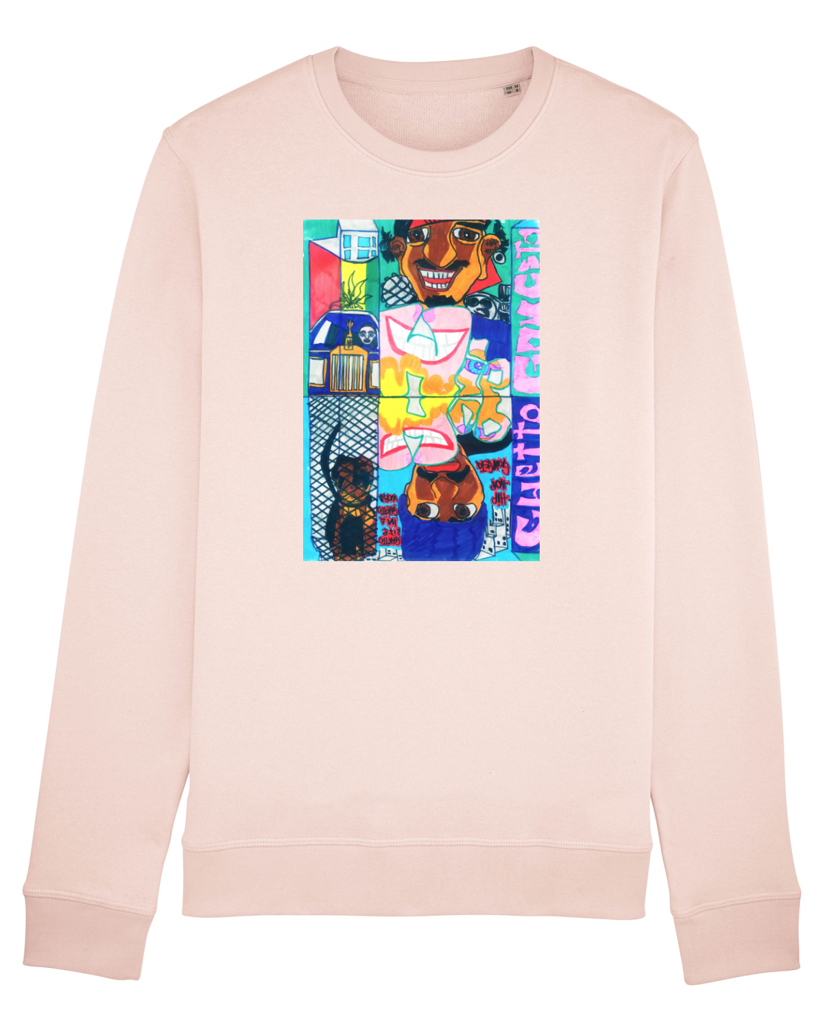 Bluză mânecă lungă Unisex Rise Candy Pink