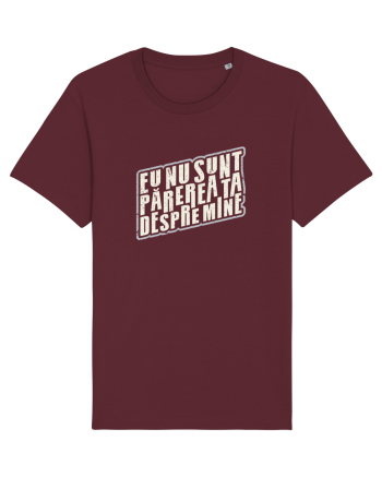 Eu nu sunt părerea ta despre mine Burgundy
