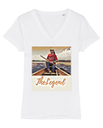 The legend IP Tricou mânecă scurtă guler V Damă Evoker