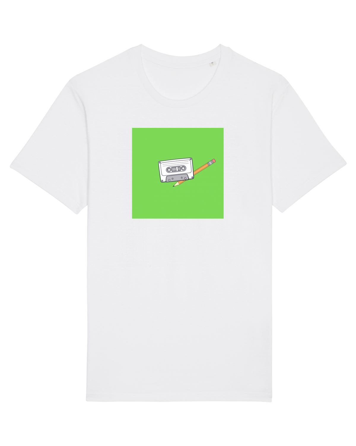 Tricou mânecă scurtă Unisex Rocker White