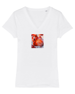 MrFlamingo Tricou mânecă scurtă guler V Damă Evoker
