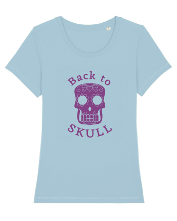 Back to Skull Sky Blue