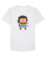 Wonder Cat Tricou mânecă scurtă guler larg Bărbat Skater
