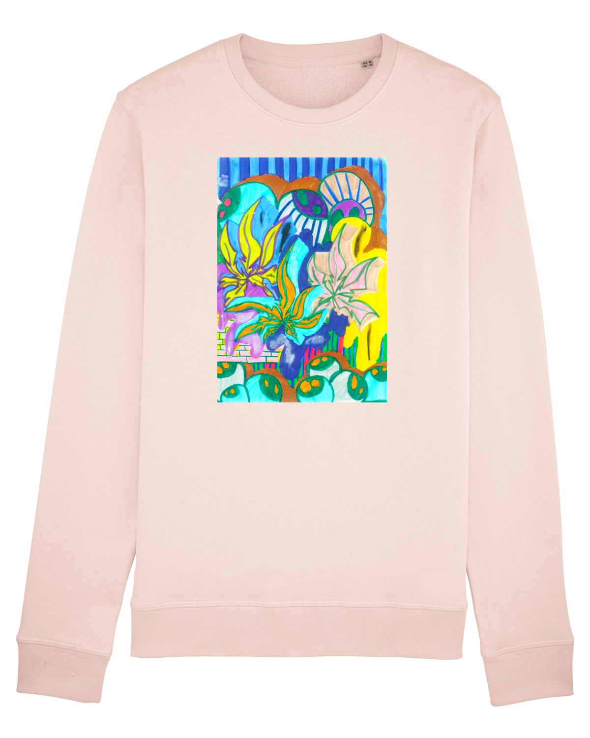 Bluză mânecă lungă Unisex Rise Candy Pink