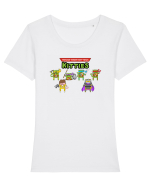 Teenage Meow-Tant Ninja Kitties Tricou mânecă scurtă guler larg fitted Damă Expresser