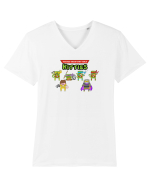 Teenage Meow-Tant Ninja Kitties Tricou mânecă scurtă guler V Bărbat Presenter
