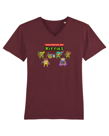 Teenage Meow-Tant Ninja Kitties Burgundy