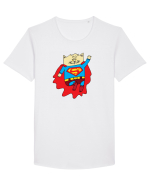 Super Cat Tricou mânecă scurtă guler larg Bărbat Skater