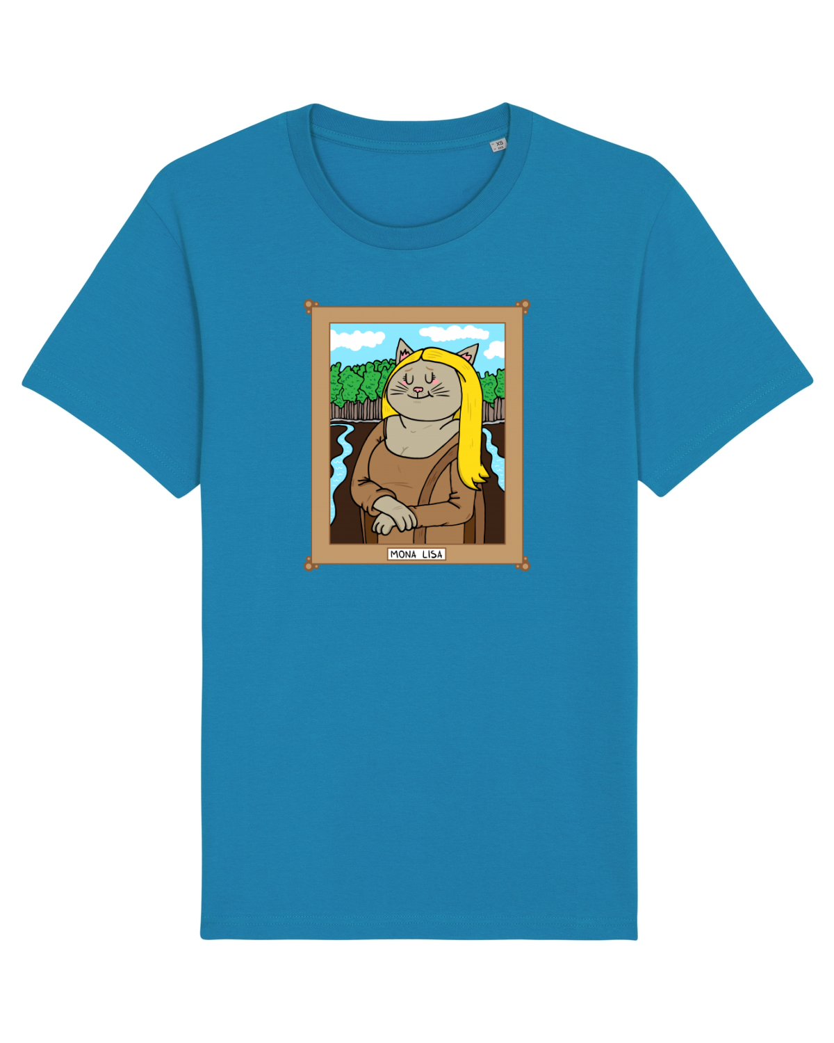 Tricou mânecă scurtă Unisex Rocker Azur