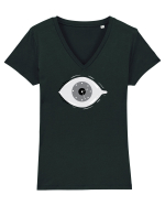 Eye time Tricou mânecă scurtă guler V Damă Evoker