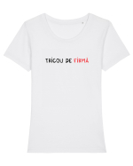 Tricou de FIRMĂ Tricou mânecă scurtă guler larg fitted Damă Expresser