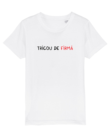 Tricou de FIRMĂ White