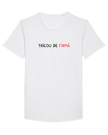 Tricou de FIRMĂ White