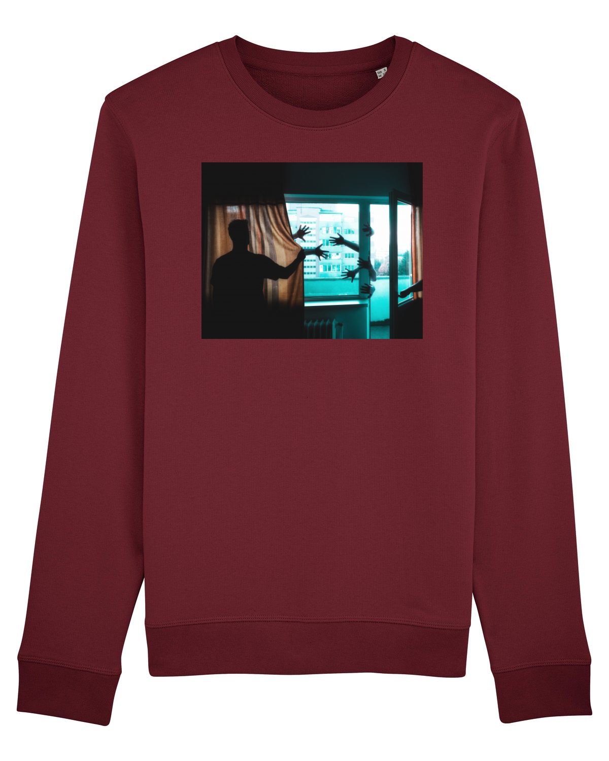 Bluză mânecă lungă Unisex Rise Burgundy